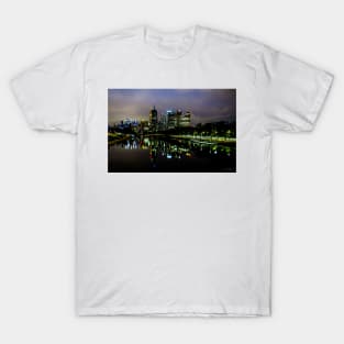 Melbourne Skyline from the Swan Street Bridge, Melbourne, Vic, Australia. T-Shirt